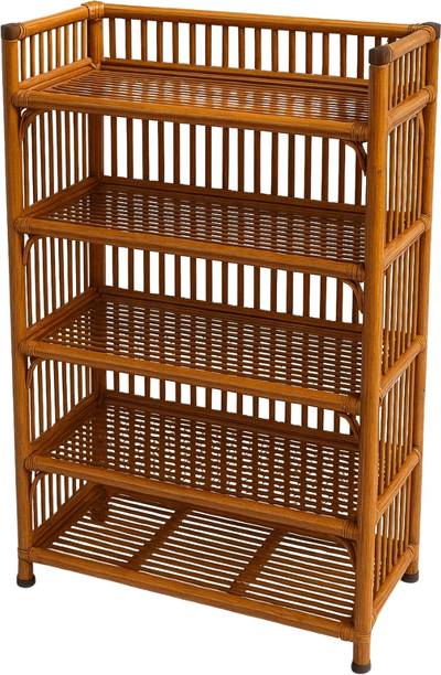 Treehouse VictoryShoe Rack,Multi-Purpose Rack Stand Shelf & Newspaper Storage ShelfforHome Cane Collapsible Shoe Stand