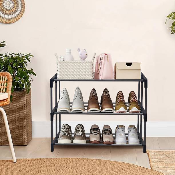 Philoshop Shoe Organizer Metal Collapsible Shoe Stand