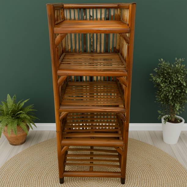 UnrealMonk Bamboo Shoe Stand