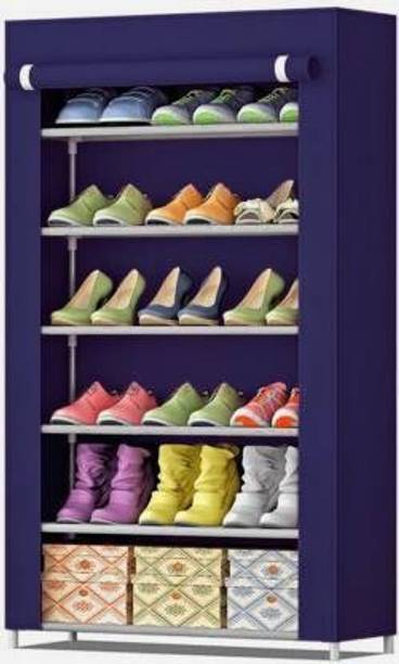 Philoshop Shoe Organizer Metal Collapsible Shoe Stand