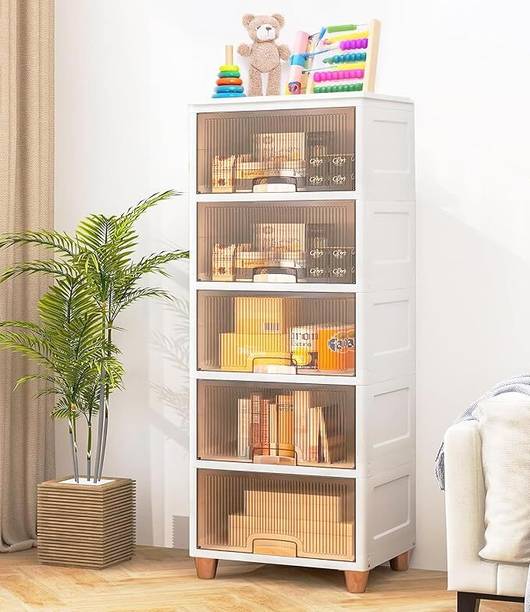 Keekos Closet Organizer Boxes Storage Bins Foldable Clothes/Toys/Office Supplies Plastic Collapsible Shoe Stand