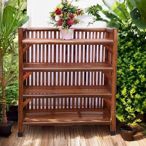 UnrealMonk Bamboo Shoe Rack