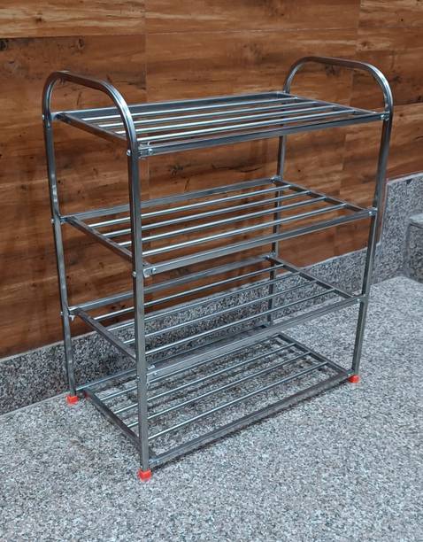 Clove Crafts 4 layer sturdy shoe rack stainless steel Metal Shoe Rack