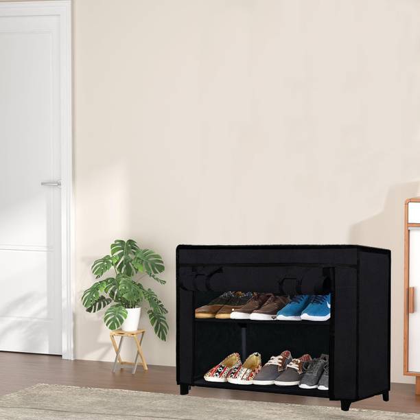 KOnline F_2L_BLACK Metal Shoe Rack