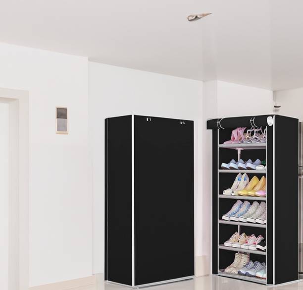 DEMARK Shoes Rack for Home, Adjustable Shoe Stand | Lightweight with Plastic Pipes Plastic Shoe Stand