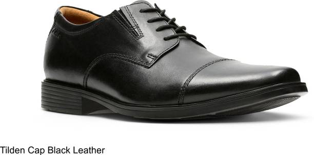 Tilden Cap Black Leather Lace up For Men