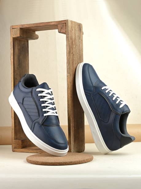 Men's Taupe Casual Sneakers with Premium Synthetic Leather Upper & TPR Sole Sneakers For Men