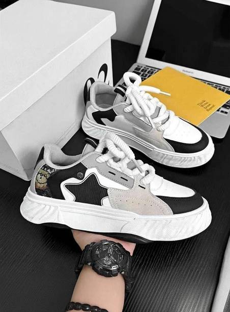 Men's Chunky Fashion Style Walking Lace-Up Outdoor Sneakers For Men