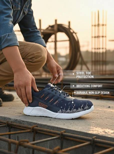 Peclo Steel Toe Safety shoes For Men Outdoors For Men