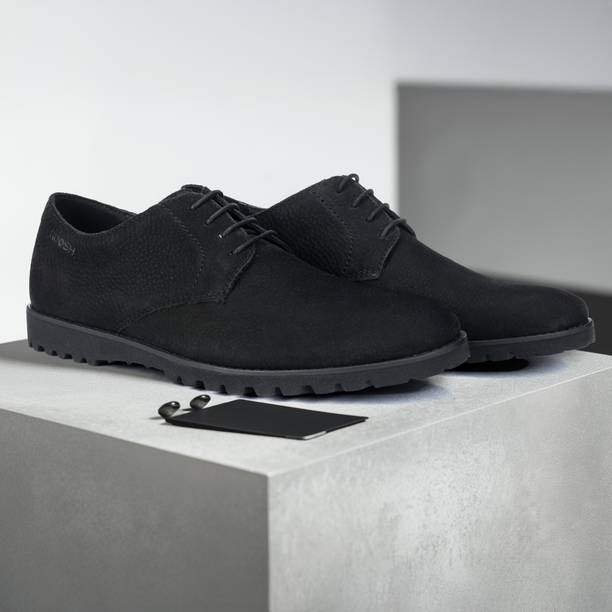 The Otes Ruosh Men Black Casual Derby Casuals For Men