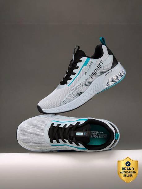 FIRST Men's Running Shoes | PU Foam Comfort & Ball-Tech Support | Lace-Up Running Shoes For Men