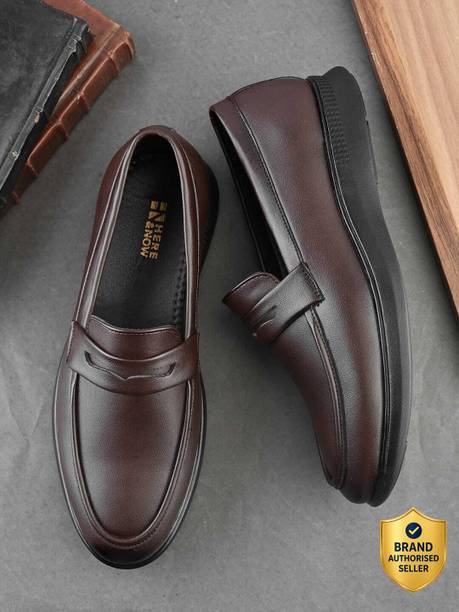 Brown Penny Formal shoes Party Wear For Men