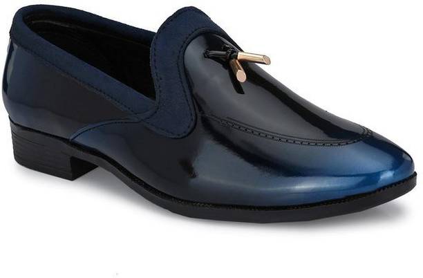 Patent Tassel Penny Loafers Slip On For Men