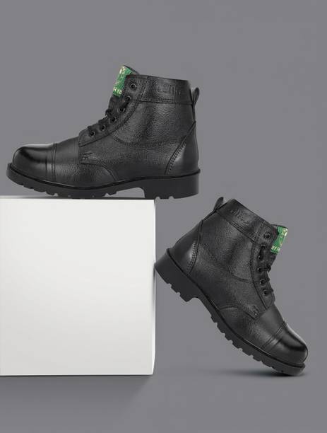 Men's Black NCC/Military/Army Genuine Leather Boots Boots For Men Boots For Men