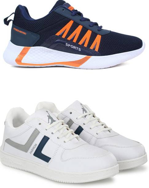 Combo Of 2 Shoes FK-394 & FK-Sweden Sneakers For Men