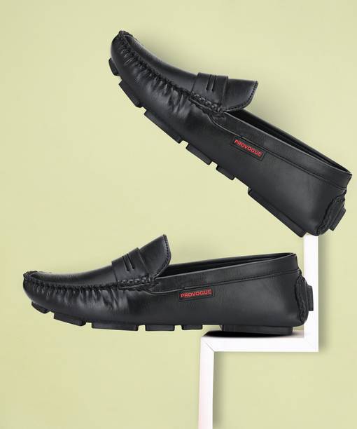 PROVOGUE Loafers For Men (Black) Loafers For Men