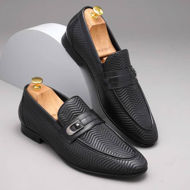 The Black Men Occasion Textured Slip Slip On For Men