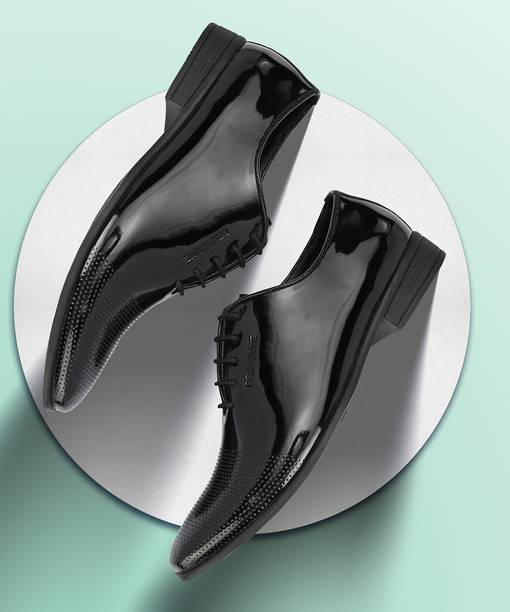 Price History of Provogue Men s Black Faux Leather Designer Formal Shoes Derby For Men from Flipkart 2 142769904