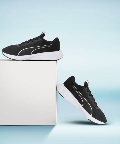 PUMA Easy Runner Light Running Shoes For Men (Black , 10)