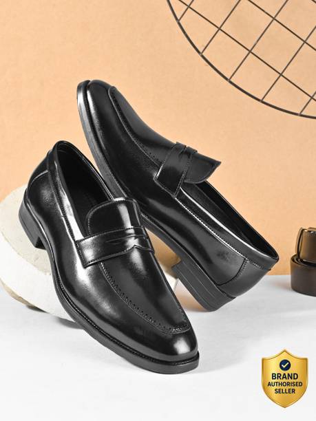 Lightweight casual loafers|Soft Cushion Comfort Leather|Easy Slip_On|Daily Wear Loafers For Men
