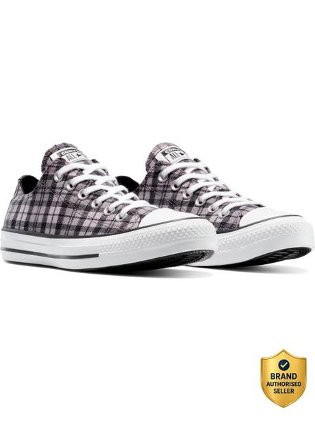 Chuck Taylor All Star Plaid Low Top Polyester Sneakers For Men