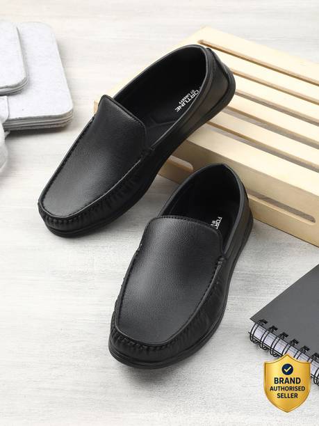 Fortune CLASSIK-1E Formal Slip-on Shoes With EVA Sole | Comfortable Office Wear Loafers For Men