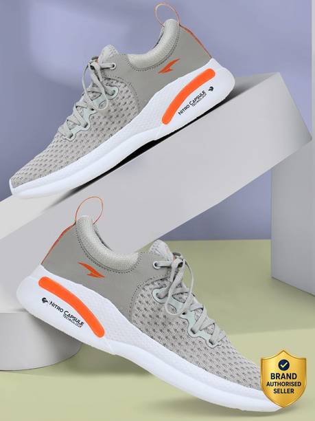 Creta-12 sports shoes for men | Latest Stylish Casual sport shoes for men | running shoes for boys | Lace up Lightweight grey shoes for running, walking, gym, trekking, hiking & party Sneakers For Men