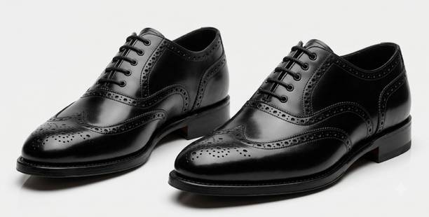 Men's Premium Brogue Formal Shoes with Free Shoe Horn and Shiner Lace Up For Men