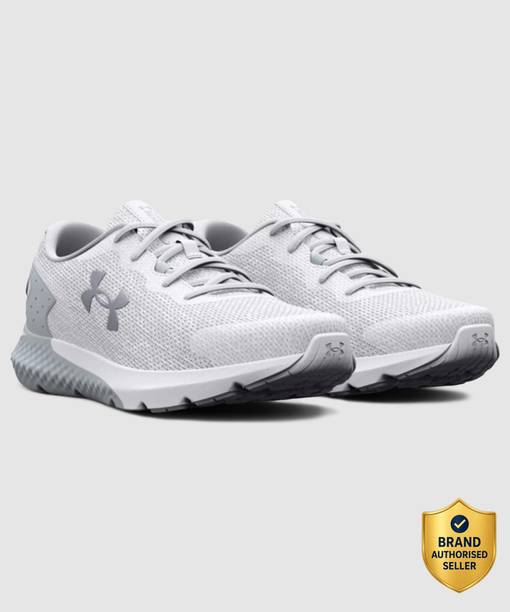 UA W Charged Rogue 3 Knit-WHT Running Shoes For Women