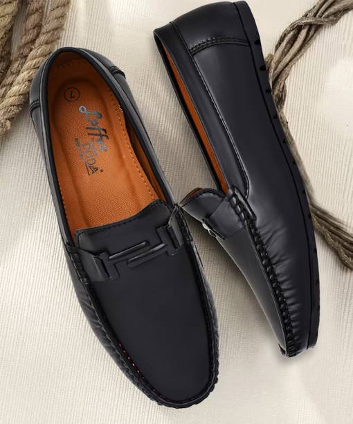 Men's Moccasins Synthetic Leather Loafer Casual Slip On Loafers Shoes Loafers For Men