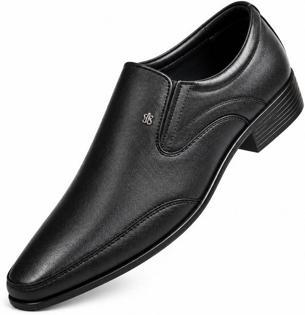 Men's Black Formal Shoes-Office Wear Casual Comfortable Party Wedding Shoes Slip On For Men
