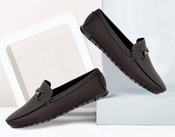 JACTOOZ New stylish & Comfortable Primium Loafers For Men (Brown) Loafers For Men