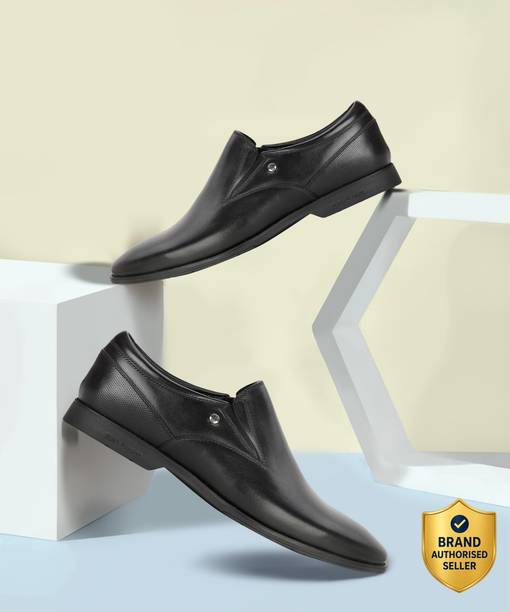 Hush Puppies Mens Black Slipon Comfort and Elegance Perfect Business Casual Slip On For Men