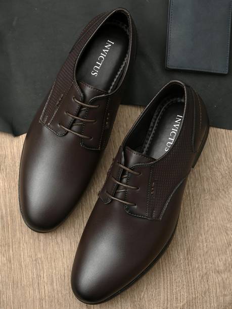 Synthetic Leather |Lightweight|Comfort|Trendy|Walking|Outdoor|Daily Use For Men Derby For Men
