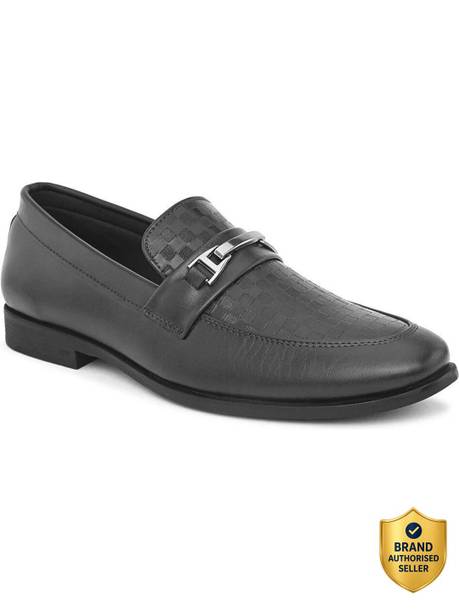 Black Horsebit Formal Stylish Driving Shoes For Men