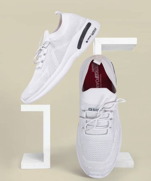Hattrick-21 casual shoes for men | Latest Stylish Casual sneakers for men | running shoes for boys | Lace up lightweight white shoes for running, walking, gym, trekking, hiking & party Walking Shoes For Men