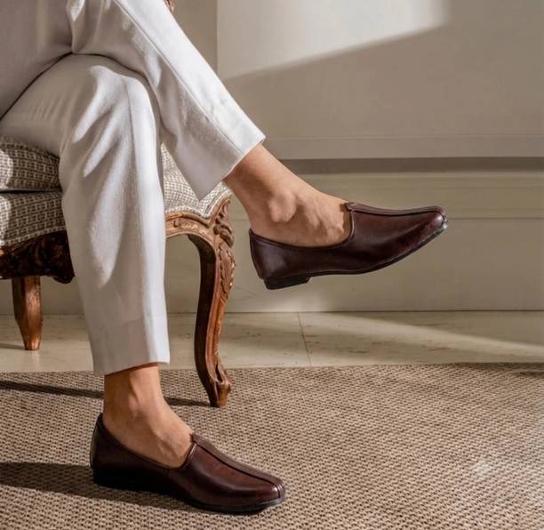 Men's Classic brown,jaipuri rajasthani Jutis For Men Slip On For Men