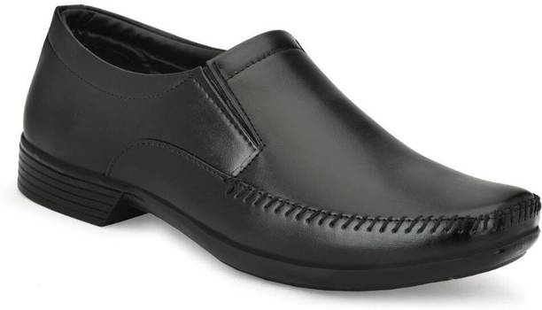Black Formal Shoes for Men | Comfortable Lightweight Office Daily Wear Slip On Mocassin For Men