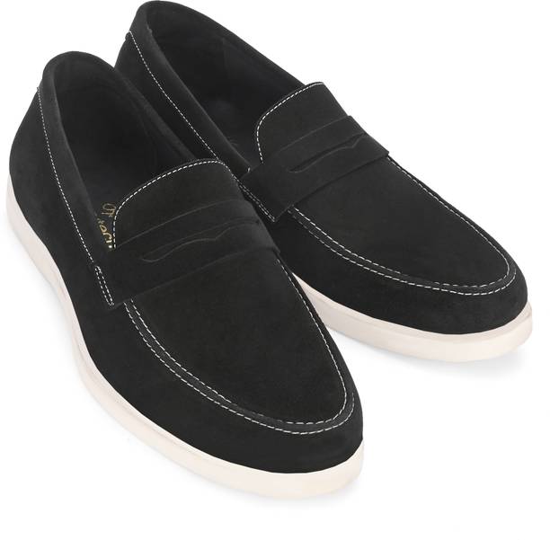 Men's Leather Moccasin Loafers Comfort Suede Sneakers Rubber Sole UK Sizes 6-12 Loafers For Men