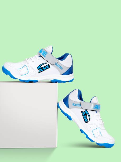 ASE Durable Performance Cricket Shoes with Dual Closure, La...