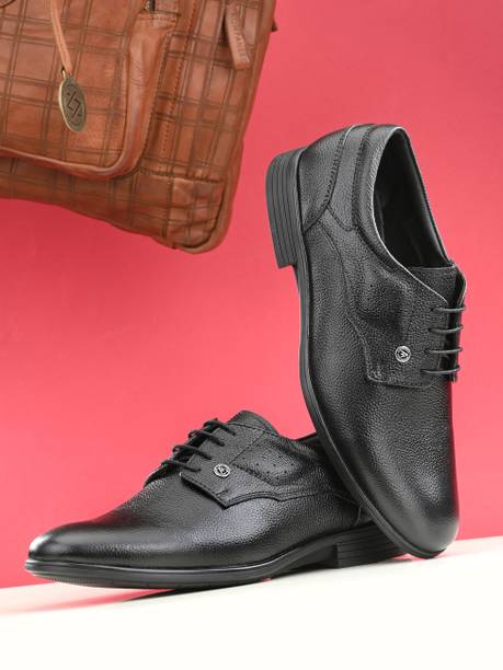 Alberto Torresi Genuine Leather Black Laceup Formal Lace Up For Men