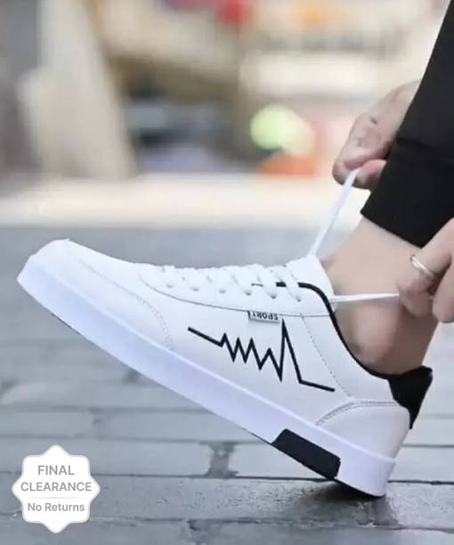 Smart Light Weight Shoe|Daily Wear Shoe|Trending White Shoe For Men Casuals For Men