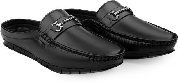 LF_B-1 Black Trendy Loafers For Men