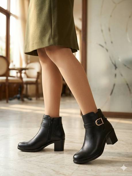 Trendy Women boots for women black Casuals For Women