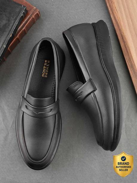 Black Penny Formal shoes Party Wear For Men