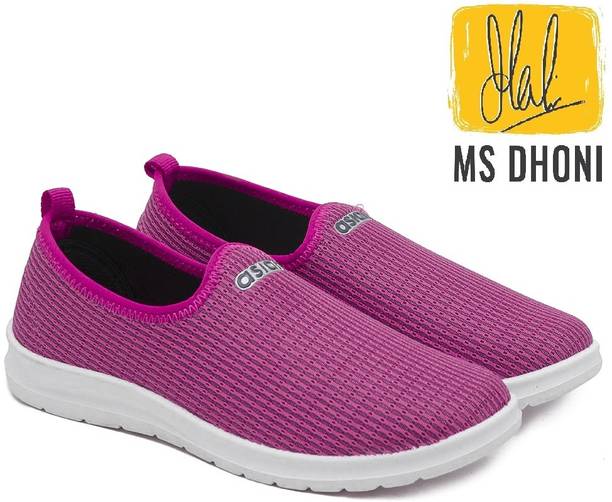 Barfi-02 Pink Casual sneakers for ladies | sports shoes for women without laces | Running shoes for girls stylish latest design new fashion | Slip on black shoes for jogging, walking, gym & party Walking Shoes For Women