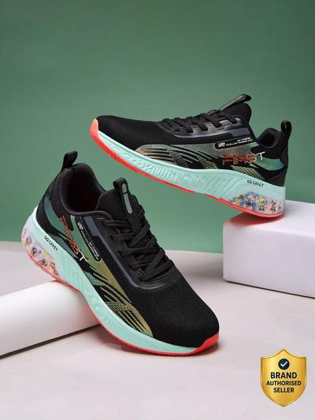 CAMPUS FIRST Men's Running Shoes | PU Foam Comfort & Ball-Tech...