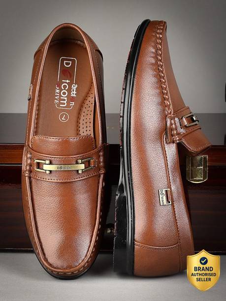 DOTCOM DRIVE-102 Microfiber Classic Comfortable Retro Durable Casual Slip-On Loafers For Men