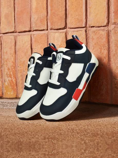 AJANTA Men Textured Urban Wear & Colored Casual Sneakers Sneak...