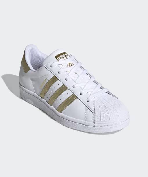 ADIDAS ORIGINALS SUPERSTAR W Sneakers For Women (White , 6)